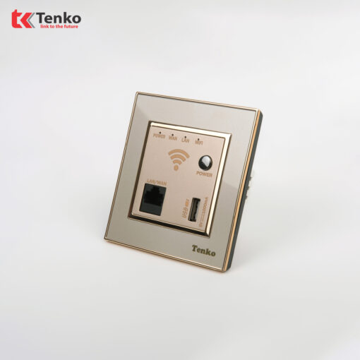 Ổ Wifi Âm Tường Mặt Nhựa Vàng TK-F66-69