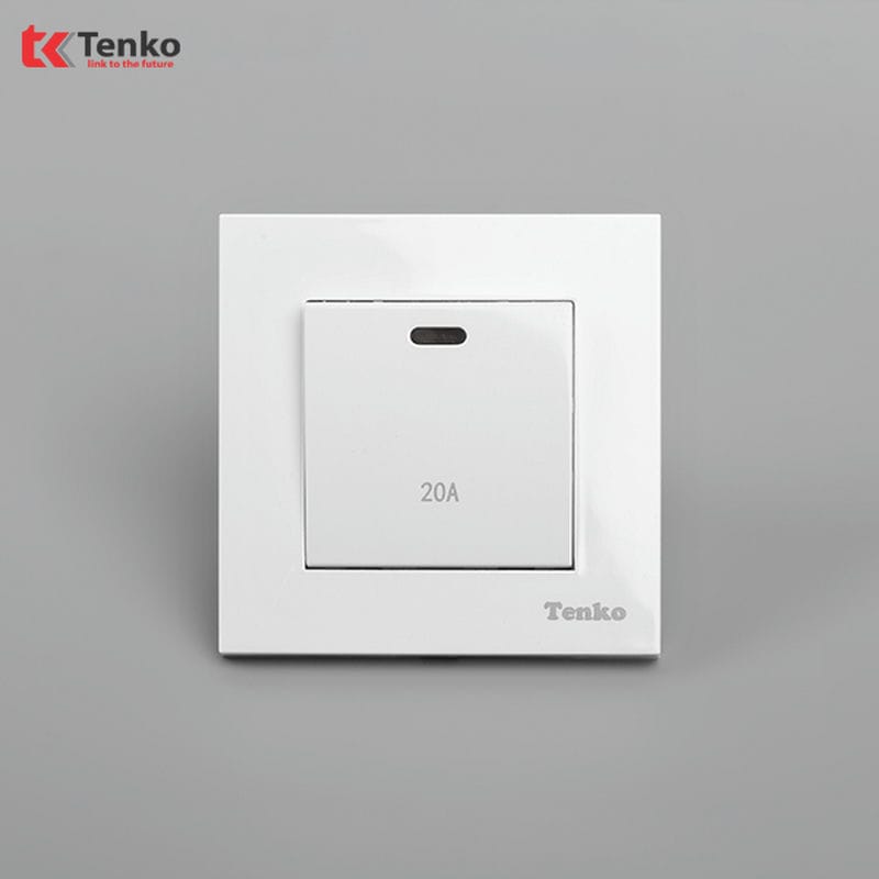 Công Tắc 20A Mặt Nhựa Cao Cấp TT-87 Trắng