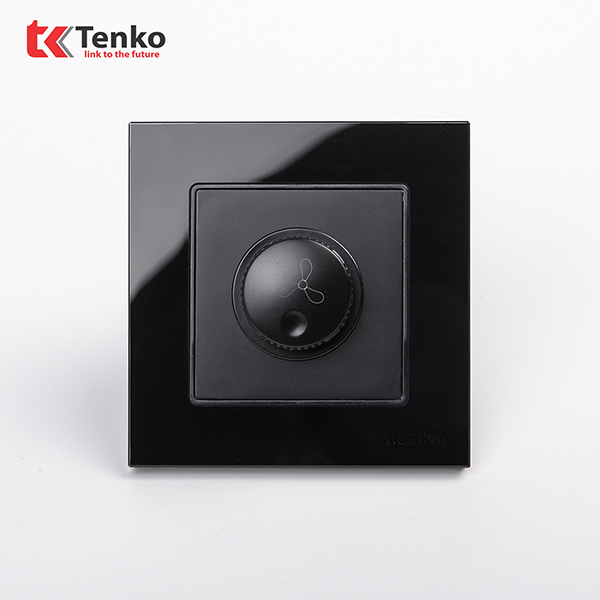 Chiết Áp Quạt 300W Mặt Kính Cường Lực TK-F71D-62D