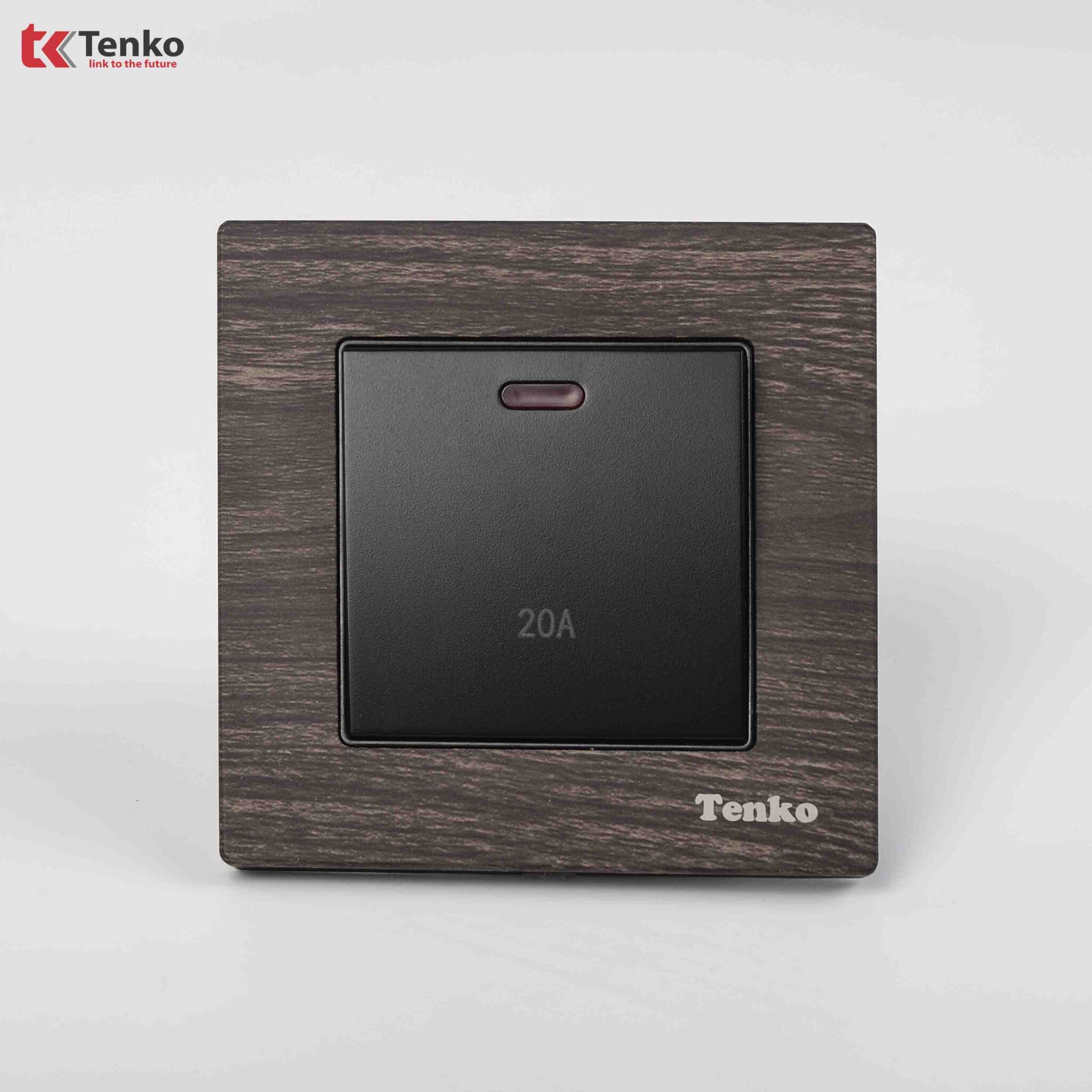 Công Tắc 20A Mặt Vuông Vân Gỗ F71A-87