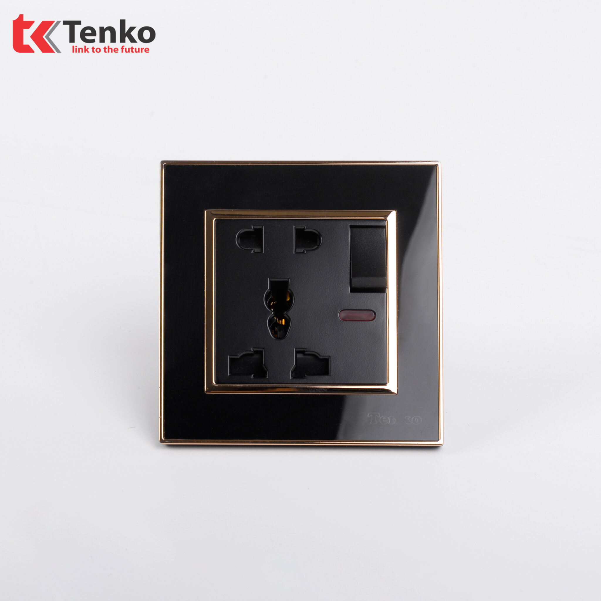 Ổ Cắm Có Công Tắc Nhựa Cao Cấp F66-28 Đen