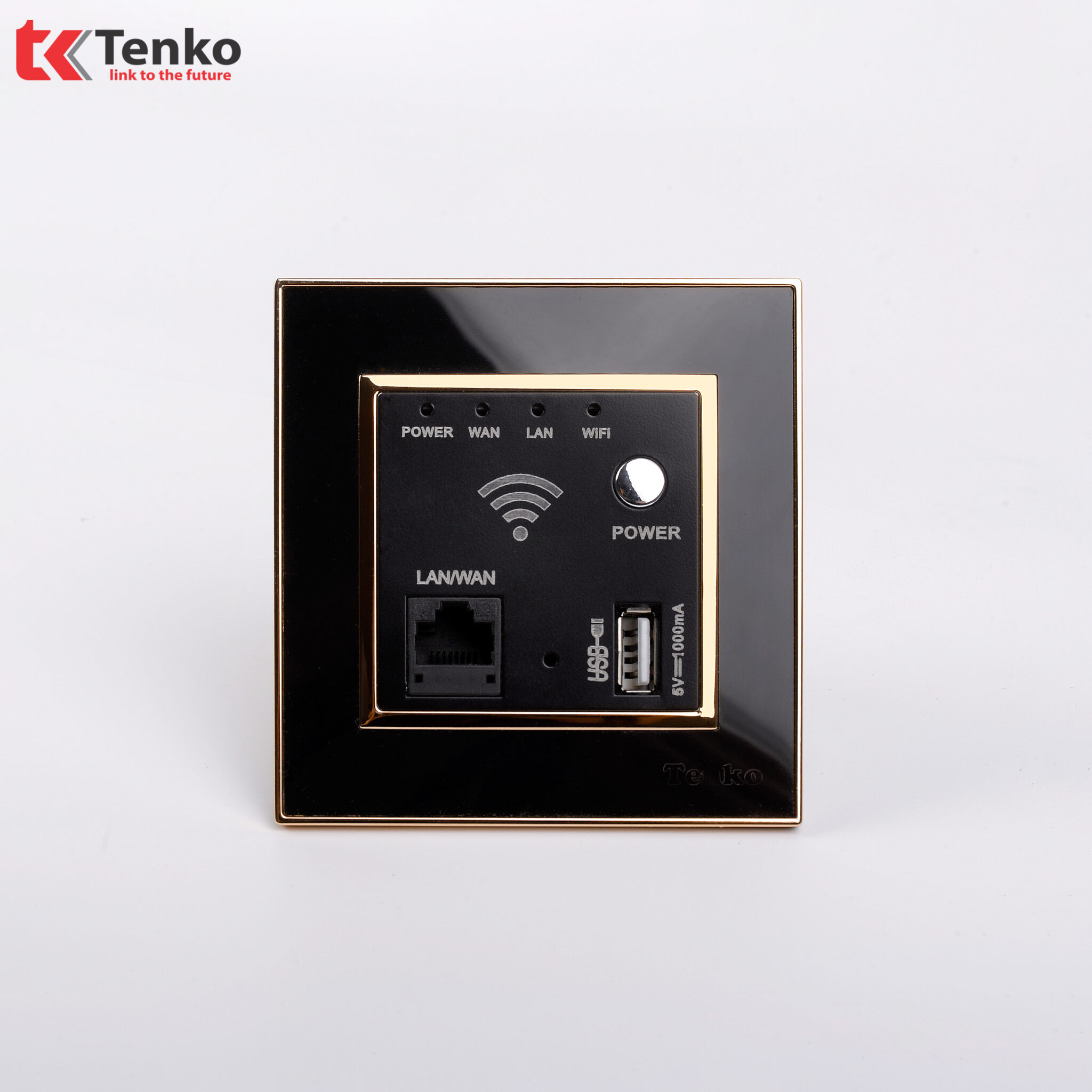 Ổ Wifi Âm Tường Mặt Nhựa Cao Cấp F66-69 Đen