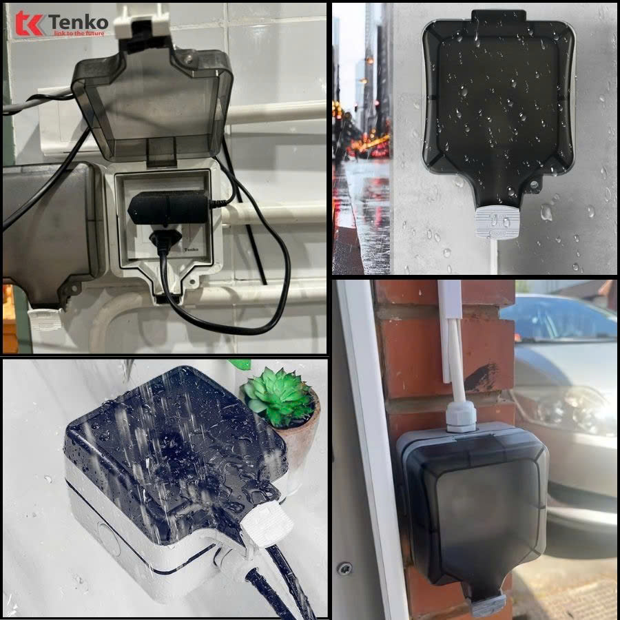 Hộp Che Nước Ổ Cắm, Công Tắc Điện TK-IP66 Vuông