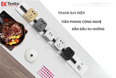 Thanh Ray Điện Tenko | Ổ Cắm Ray Trượt, Ray Điện Nổi & Âm Cao Cấp