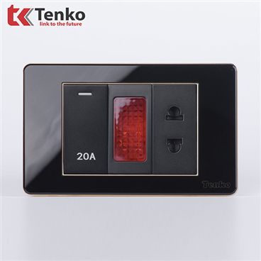 Bộ Công Tắc 20A Âm Tường Mặt Nhựa Epoxy TK-C26-080