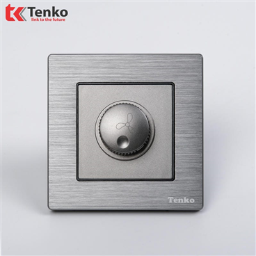Chiết Áp Đèn Mặt Vân Hợp Kim F71B-61 Xám Xước