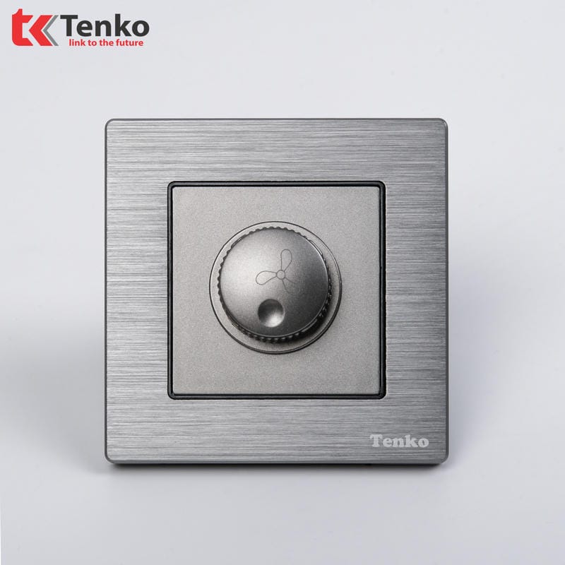 Chiết Áp Đèn Mặt Vân Hợp Kim F71B-61 Xám Xước