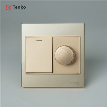 Chiết Áp Mặt Kính Cường Lực Tenko TK-V18-087 Vàng