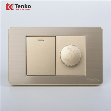 Chiết Áp Và Công Tắc Mặt Kim Loại TK-C7G-087