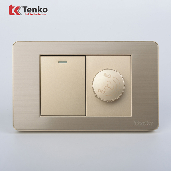 Chiết Áp Và Công Tắc Mặt Kim Loại TK-C7G-087