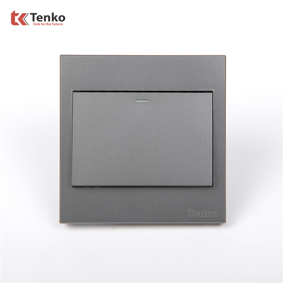 Công Tắc 1 Nút Mặt Nhựa ABS Tenko TK-V1-01