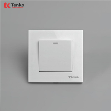 Công Tắc 1 Nút Mặt Nhựa Cao Cấp TT-01 Trắng