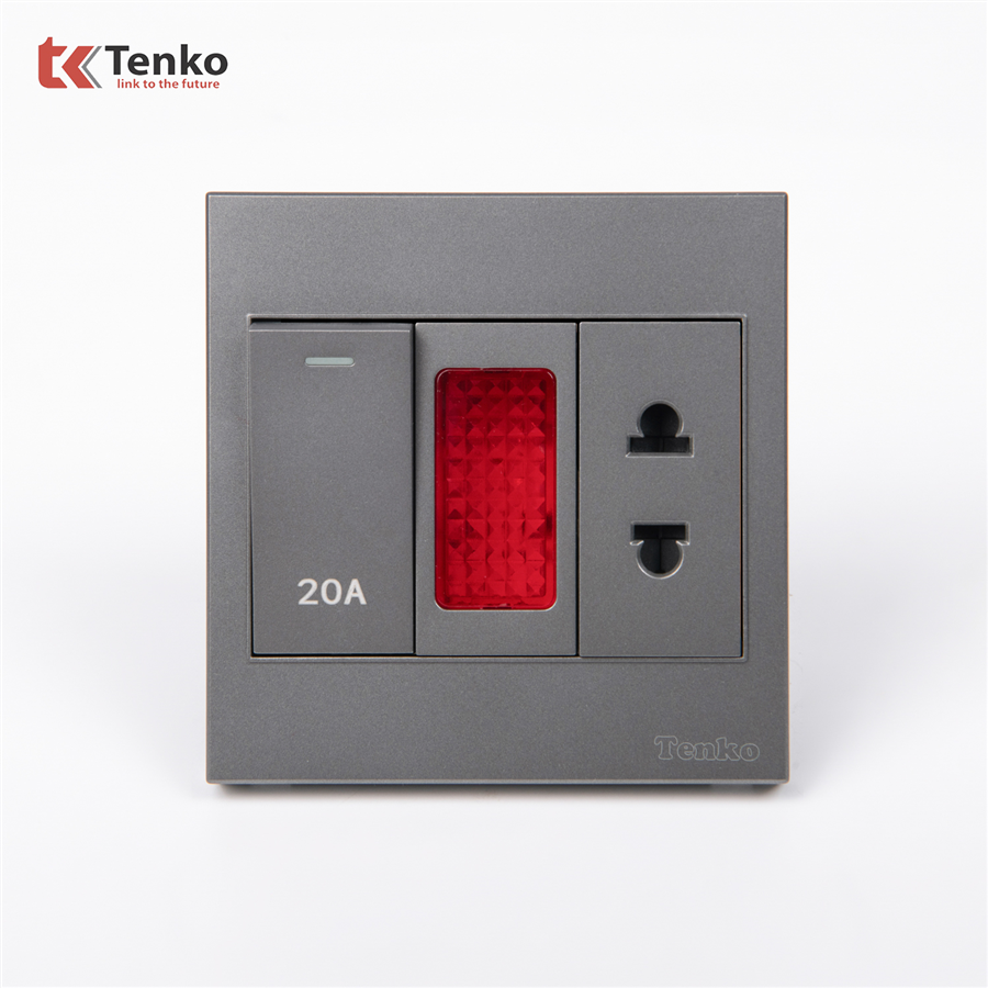 Công Tắc 20A Công Suất Cao Kèm Đèn Báo TK-V1-080