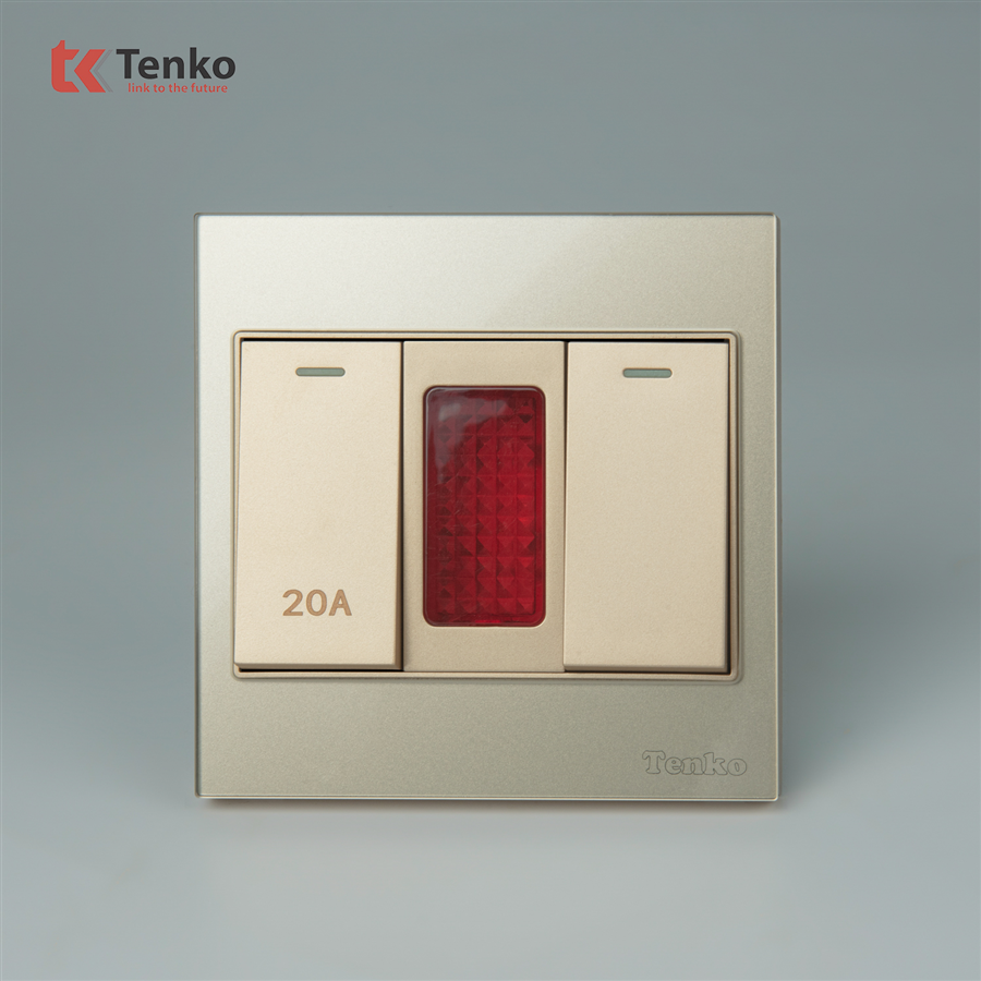 Công Tắc 20A Kèm Đèn Báo TK-V18-081 Vàng