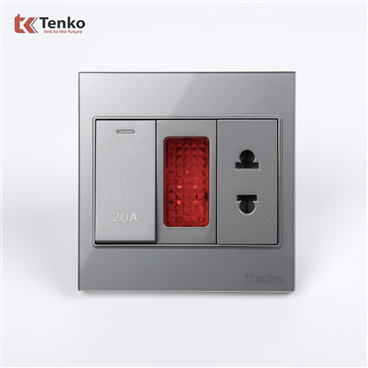 Bộ Công Tắc 20A Công Suất Cao TK-V18-080 Xám