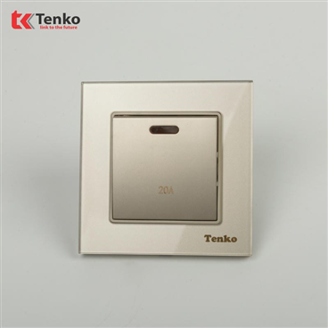 Công Tắc 20A Mặt Kính Cường Lực F71D-87 Vàng