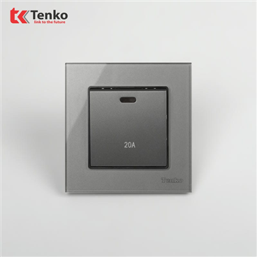 Công Tắc 20A Mặt Kính Cường Lực F71D-87 Xám
