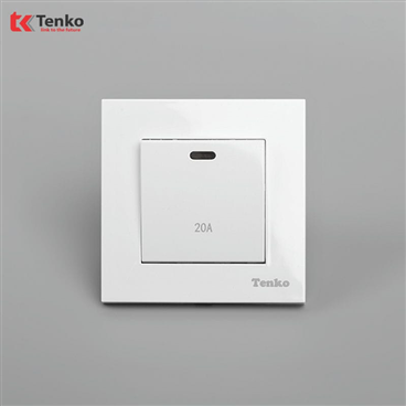 Công Tắc 20A Mặt Nhựa Cao Cấp TT-87 Trắng