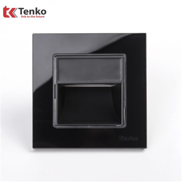 Đèn LED Âm Tường Mặt Kính Cường Lực F71D-93 Đen