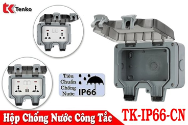 Hộp Che Nước Ổ Cắm Chữ Nhật - TK-IP66-HCN