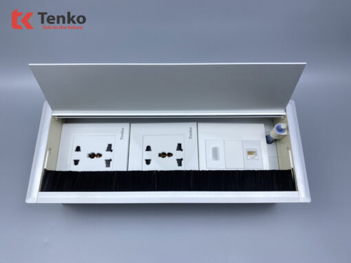 Hộp Điện Âm Bàn Họp 2  Tenko TK-AB3S-05 Bạc