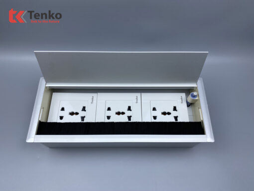 Hộp Điện Âm Bàn Họp 3 Ổ Đa Năng TK-AB3S-02