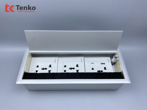Hộp Điện Âm Bàn Họp Đa Năng Tenko TK-AB3S-03 Bạc