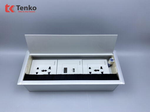 Hộp Điện Âm Bàn Họp Tenko TK-AB3S-04 Bạc