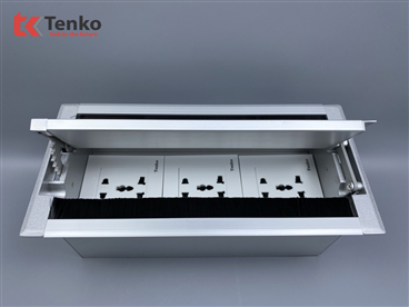 Hộp Điện Âm Bàn Mở 2 Chiều Tenko TK-HC3S-01 Bạc