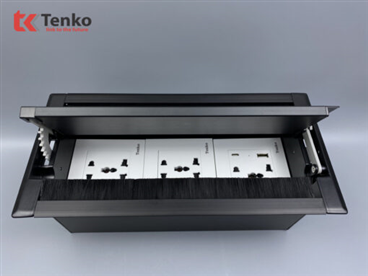 Hộp Điện Âm Bàn Mở 2 Chiều TK-HC3S-02 Đen