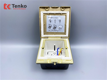 Hộp Điện Âm Sàn Chống Nước Tenko TK-J06 Màu Vàng