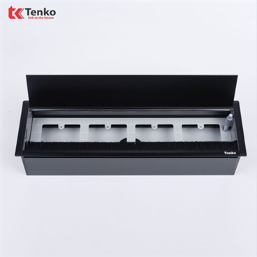 Hộp Điện Nhôm Âm Bàn Họp Tenko TK-AB4S Đen