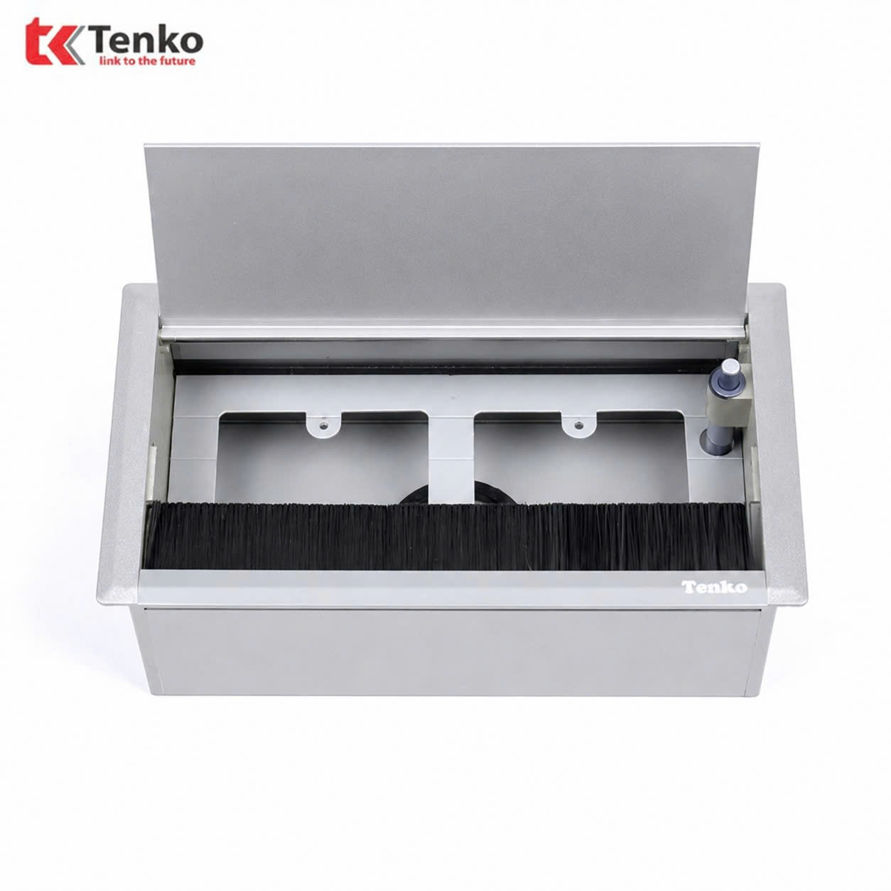 Hộp Điện Nhôm Âm Bàn Tenko TK-AB2S Màu Bạc