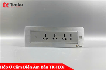 Hộp Ổ Cắm Điện Âm Bàn Tenko TK-HX6
