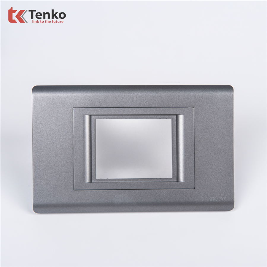 Mặt Át Đôi + Gông TK-C25-B-AD Mặt Nhựa PC Xám