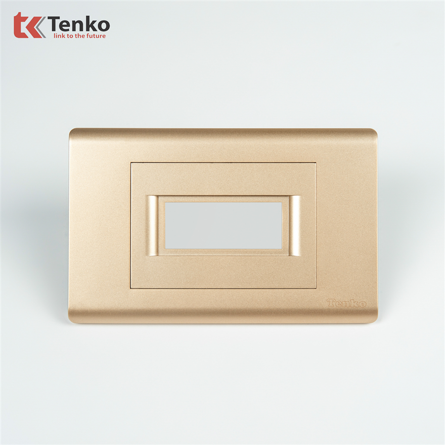 Mặt Át Đơn + Gông Chống Cháy C25-AK, Mặt Nhựa PC