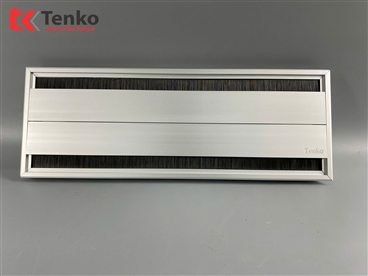 Nắp Hộp Điện Âm Mặt Bàn Nhôm Mở 2 Chiều TK-N04 Bạc