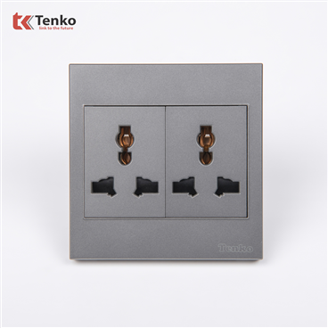 Ổ Cắm 3 Chấu Mặt Nhựa ABS Tenko TK-V1-050