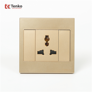 Ổ Cắm 3 Chấu Mặt Nhựa ABS Tenko TK-V1-051