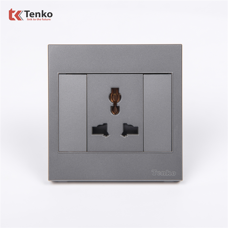 Ổ Cắm 3 Chấu Mặt Nhựa ABS Tenko TK-V1-051