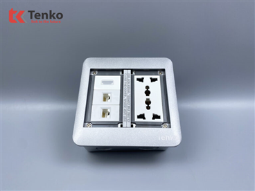 Ổ Cắm Âm Sàn+ LAN (RJ45), HDMI TK-DS-111S01 Bạc