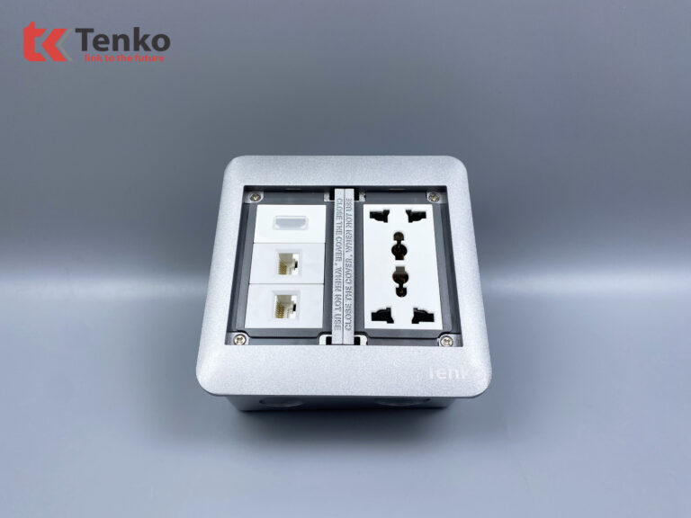 Ổ Cắm Âm Sàn+ LAN (RJ45), HDMI TK-DS-111S01 Bạc