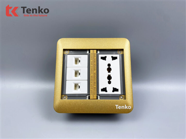 Ổ Cắm Âm Sàn + Mạng LAN (JR45) Tenko TK-DS-111S07