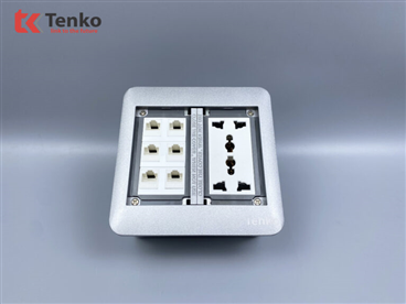 Ổ Cắm Âm Sàn Tích Hợp Cổng LAN TK-DS-111S03 Bạc