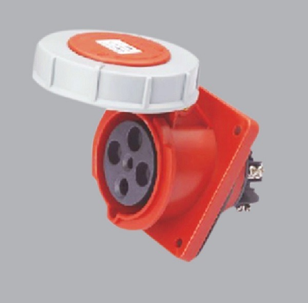 Ổ cắm cố định nghiêng 125A 3P+N+E-IP67 TK-4452