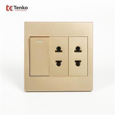 Ổ Cắm, Công Tắc Mặt Nhựa ABS Tenko TK-V1-025
