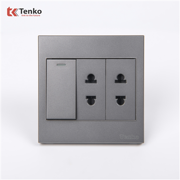 Ổ Cắm, Công Tắc Mặt Nhựa ABS Tenko TK-V1-025