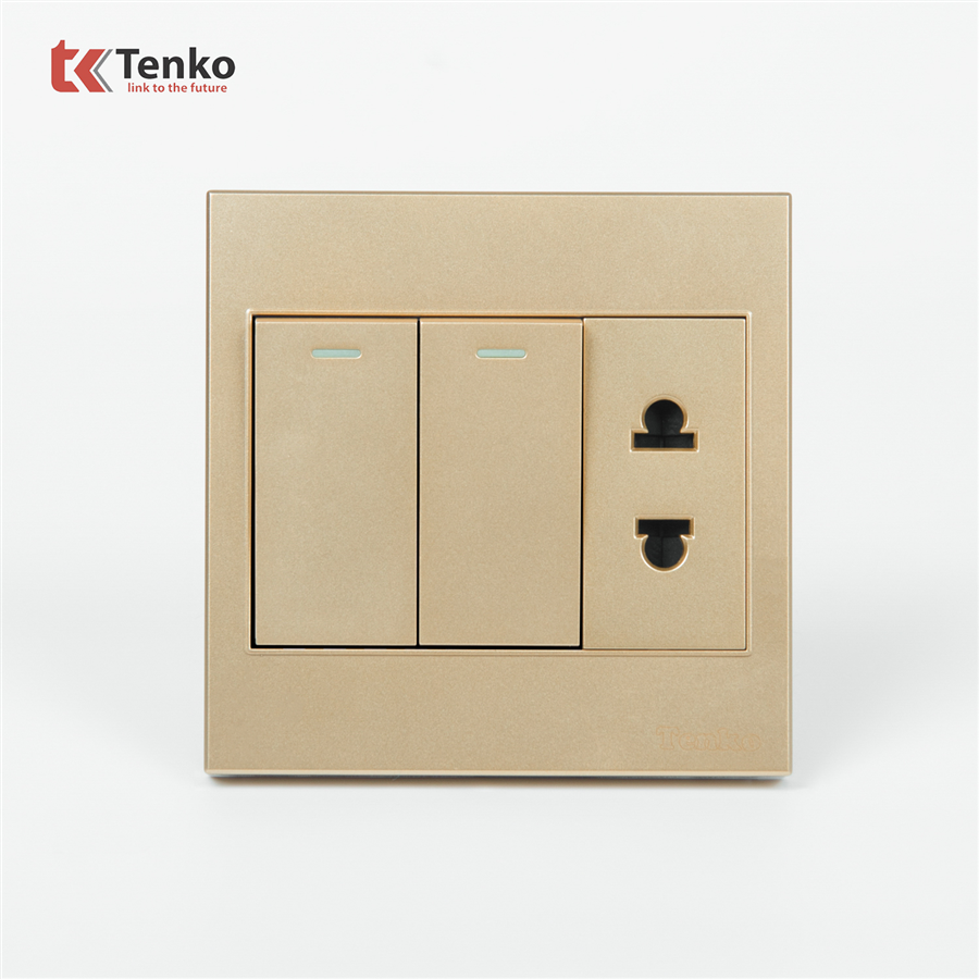 Ổ Cắm, Công Tắc Mặt Nhựa ABS Tenko TK-V1-027