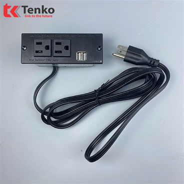 Ổ Cắm Điện Âm Bàn Chuẩn Mỹ Tenko TK-KDM01