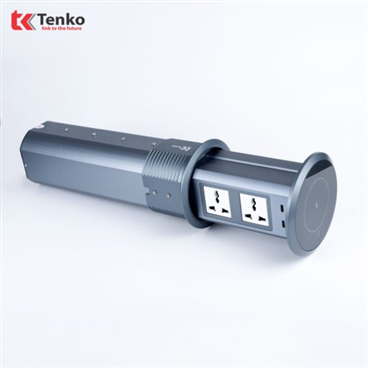 Ổ Cắm Điện Âm Bàn Đảo Bếp Tenko TK-HX9 Xám Xanh